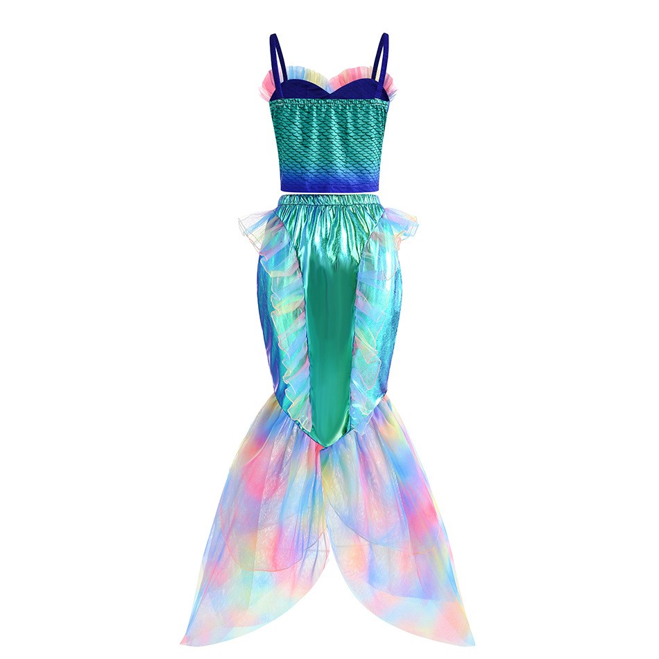Disney Mermaid Dress Up Costum - Summer Kids Clothing 评论和价格