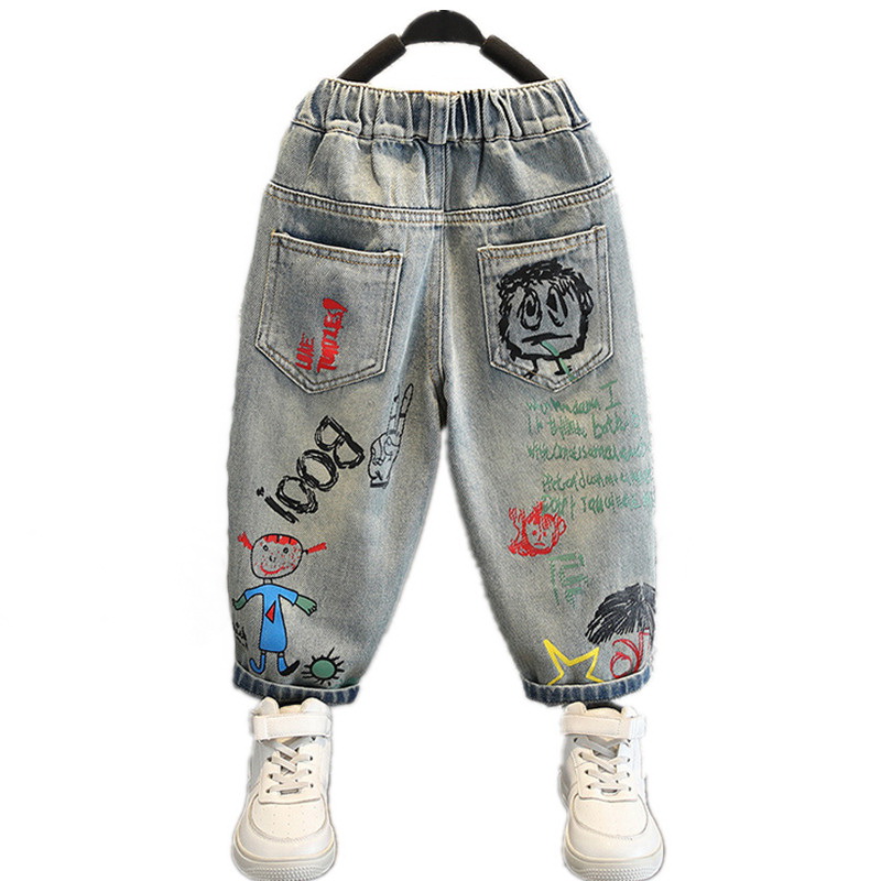 Baby Boy Jeans For Children Ch - Summer Clothing Drawing 评论和价格