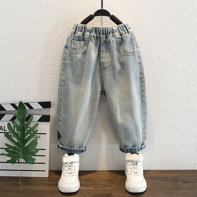 Baby Boy Jeans For Children Ch - Summer Clothing Drawing 评论和价格