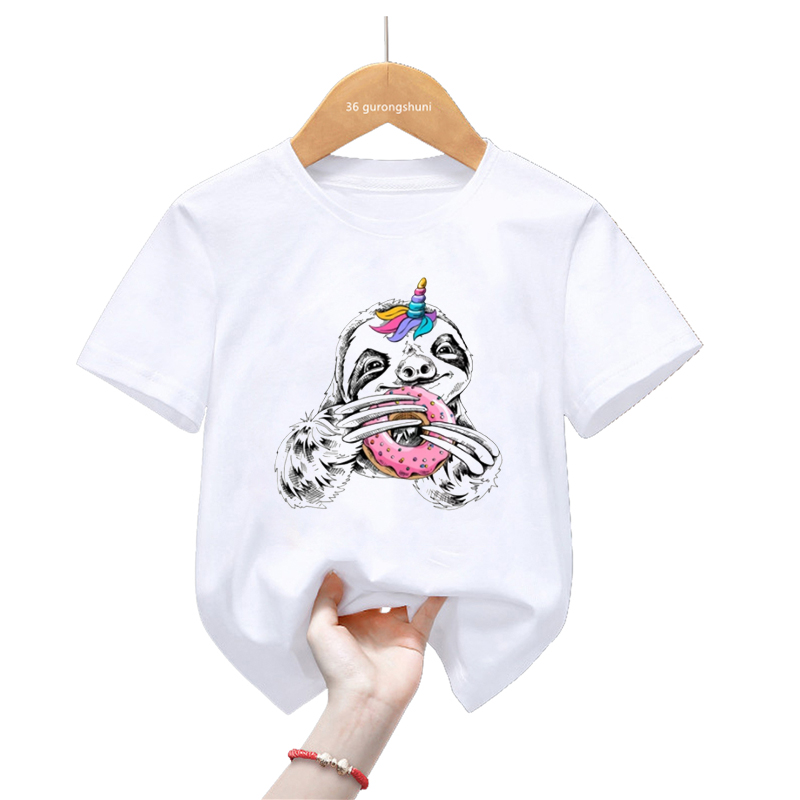 Unicorn Sloth Love Donuts Cart - Summer Loving Kids Clothing 评论和价格